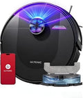 Robot Vacuum Cleaner 8000Pa LiDAR Navigation 200Mins Runtime Black