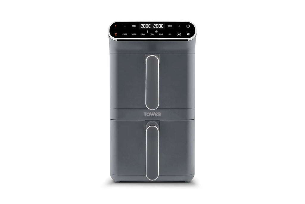 Dual Stack Air Fryer 11L 2460W 6 Presets Graphite
