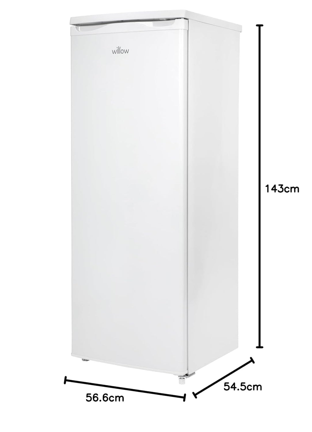 Tall Larder Fridge 241L Freestanding With Mark-Proof Finish White