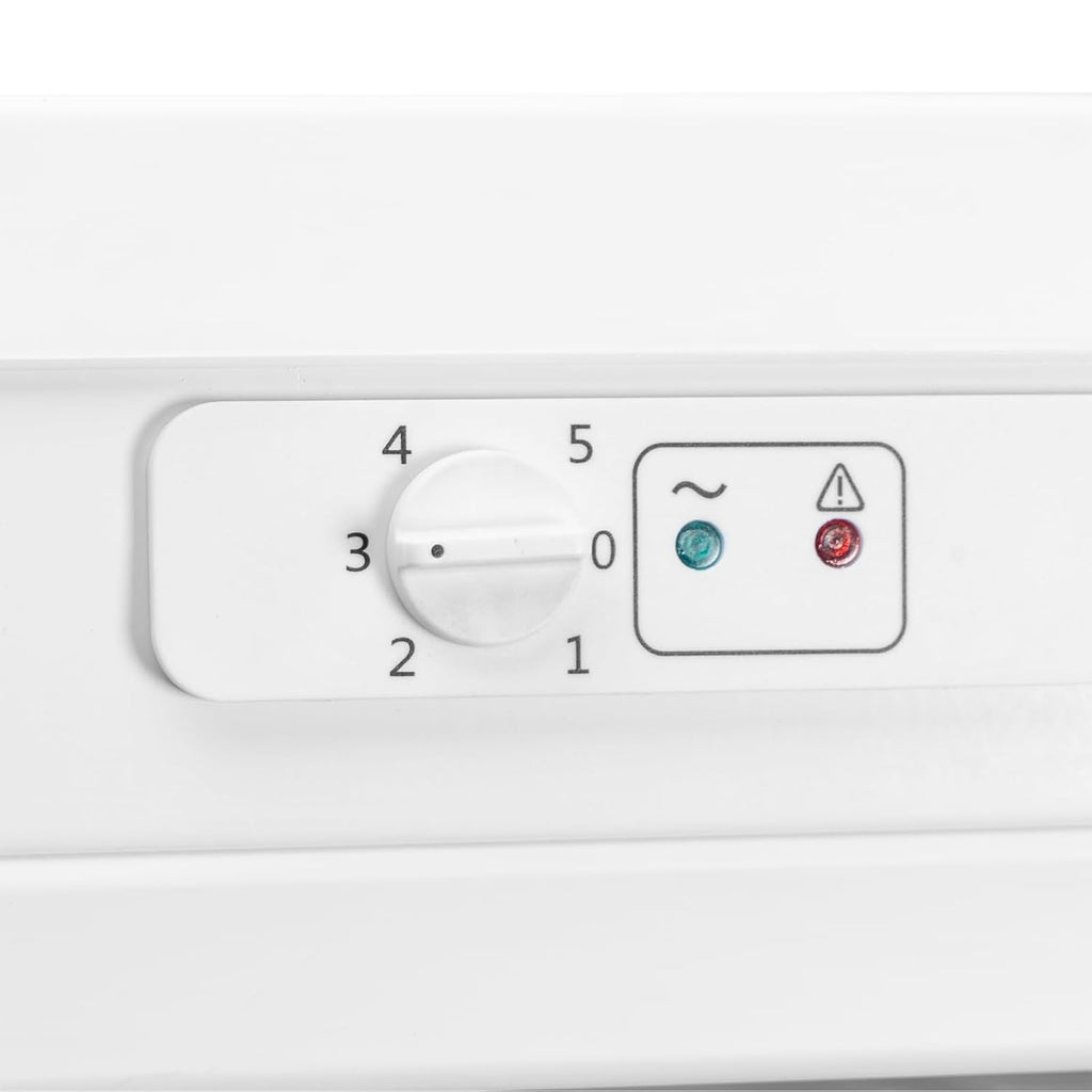 Upright Freezer 160L 6 Compartments Adjustable Thermostat Reversible Door White