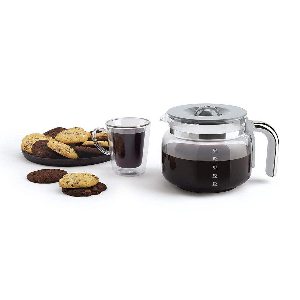 Drip Coffee Machine 1.4L 1050W 10 Cup Auto-Start Cream