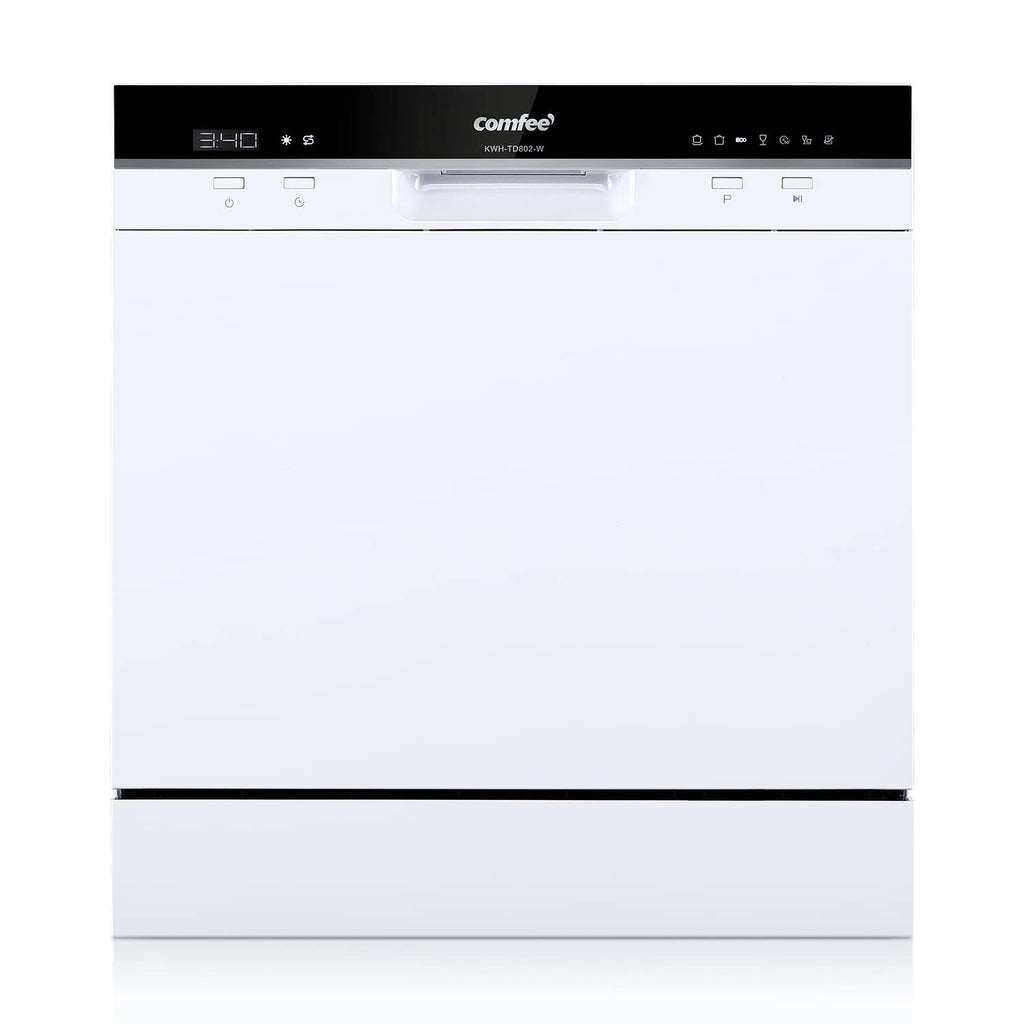 Freestanding Dishwasher 13 Place Settings 6 Programmes White Auto Door Open