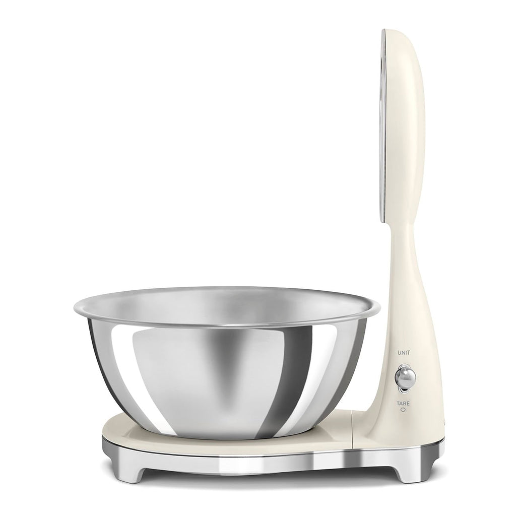 Analog And Digital Kitchen Scale 5Kg 1G Accuracy Stainless Steel Cream