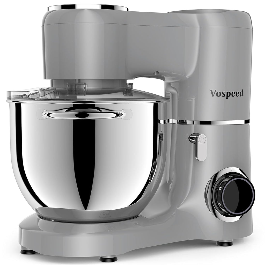 Stand Mixer 8L 6 Speeds Tilt-Head Stainless Steel Bowl Black