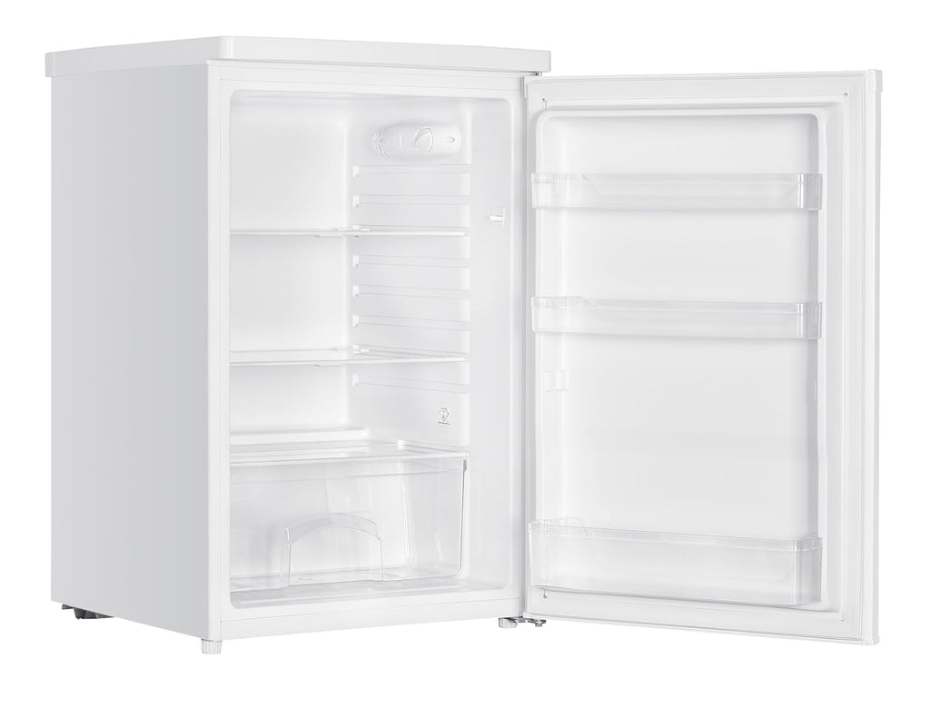 Under Counter Fridge 127L Adjustable Shelves Crisper Drawer White