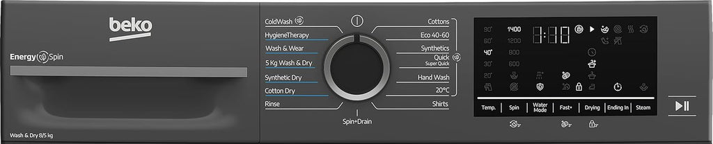 Freestanding Washer Dryer 8Kg 5Kg 1400Rpm Anthracite
