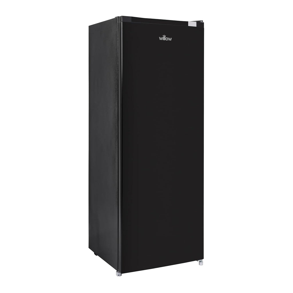 Freestanding Larder Fridge 241L 144Cm Reversible Door Mark-Proof Finish Black