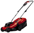Electric Lawn Mower 32cm 1000W 30L Grass Box 3 Cutting Heights Red Black