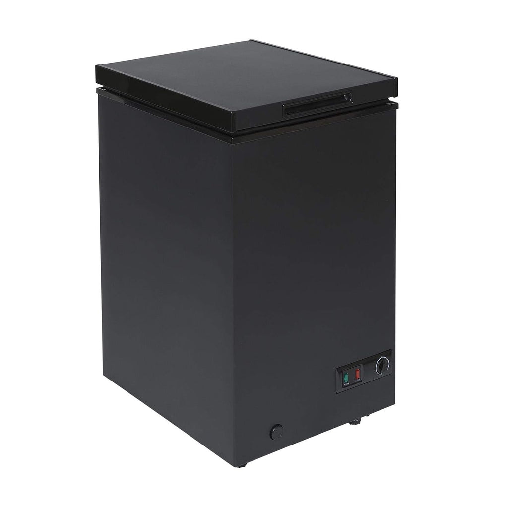 Chest Freezer 95L Slimline 47.5cm Manual Defrost Black