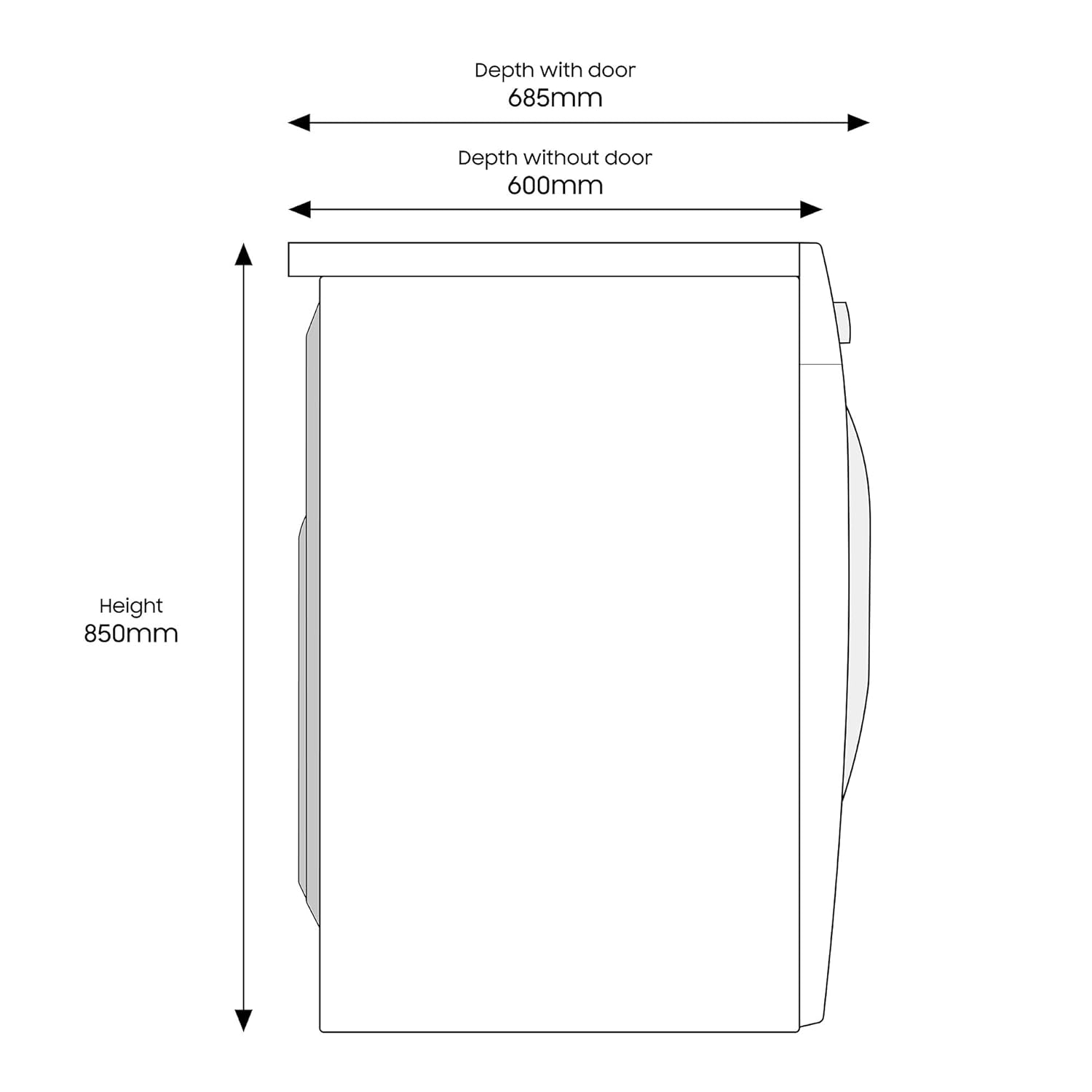 Freestanding Washer Dryer 8kg Wash 5kg Dry 1400rpm Graphite