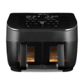 Dual Basket Air Fryer 7.6L 1700W 8 Functions Black