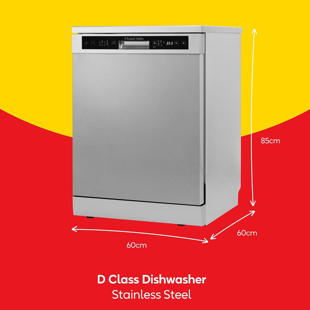 Freestanding Dishwasher 14 Place Settings 60cm Stainless Steel