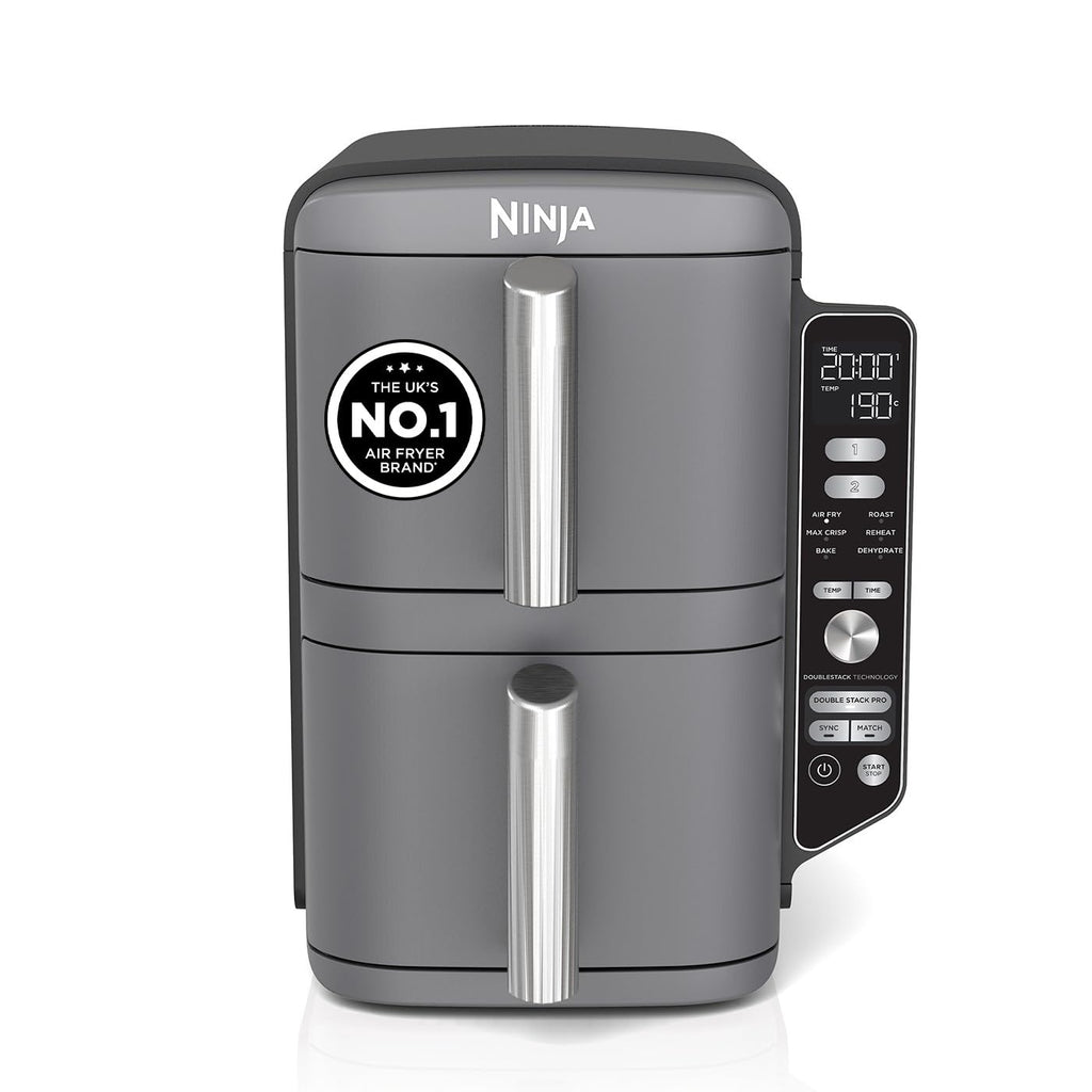 Double Stack Air Fryer 7.6L 2470W 6 Functions Black