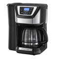 Bean To Cup Filter Coffee Machine 1025W 12 Cup Programmable Timer Stainless Steel