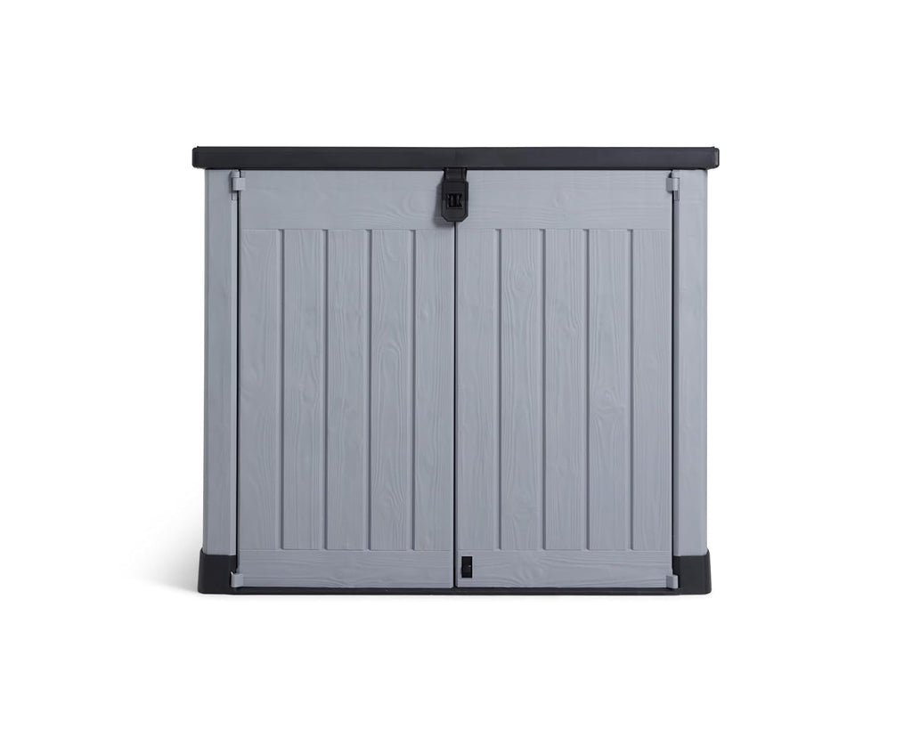 Outdoor Garden Storage Shed 57 X 32 X 48 In Grey Plastic Double Doors