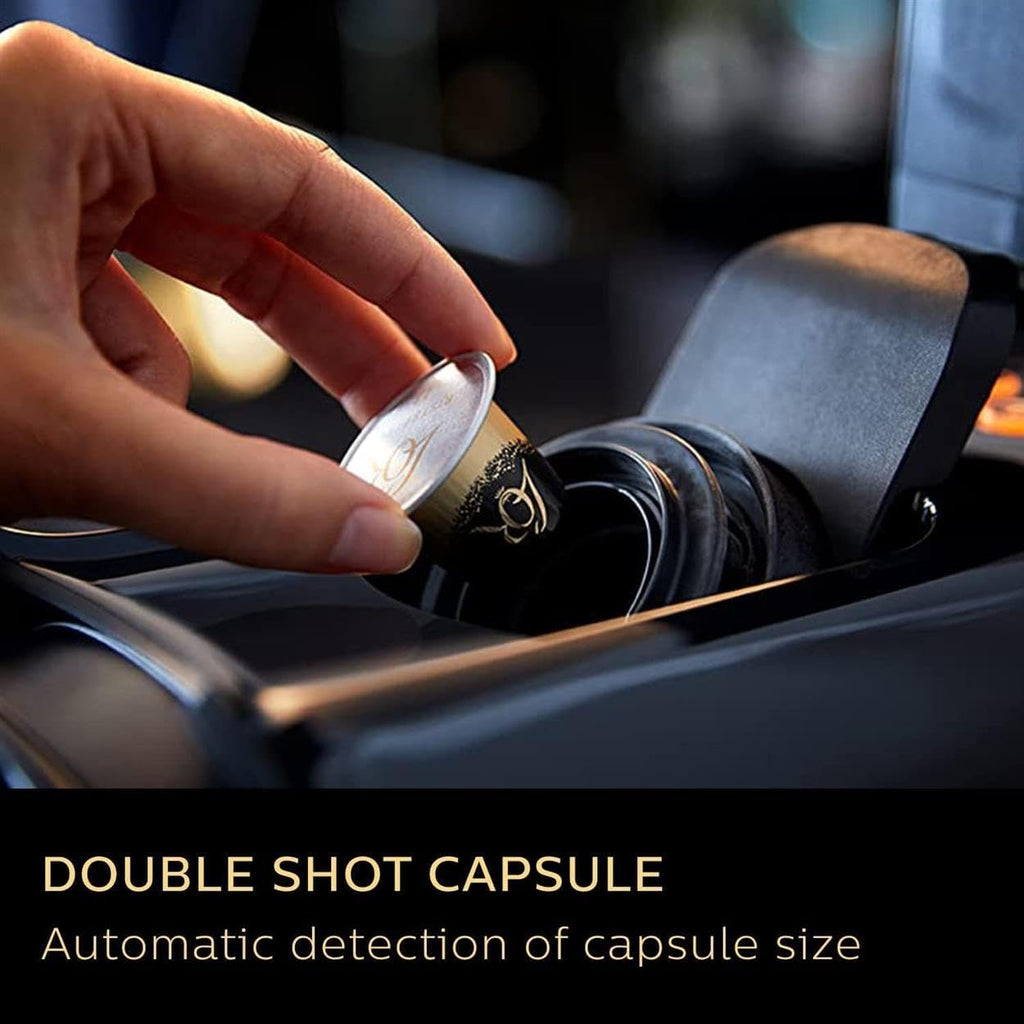 Capsule Coffee Machine Double Shot 19 Bar 1.4L Black