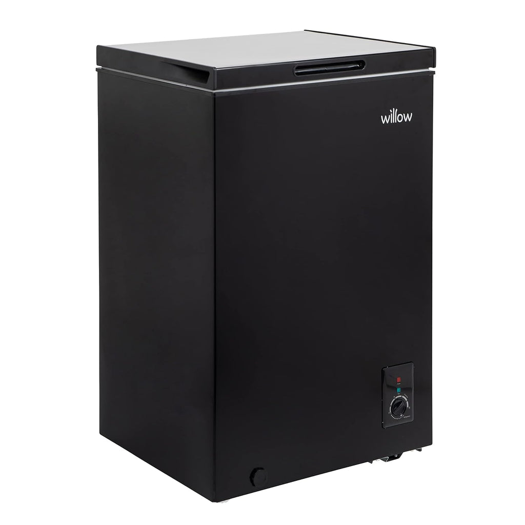 Chest Freezer 99L Removable Basket Adjustable Thermostat Black