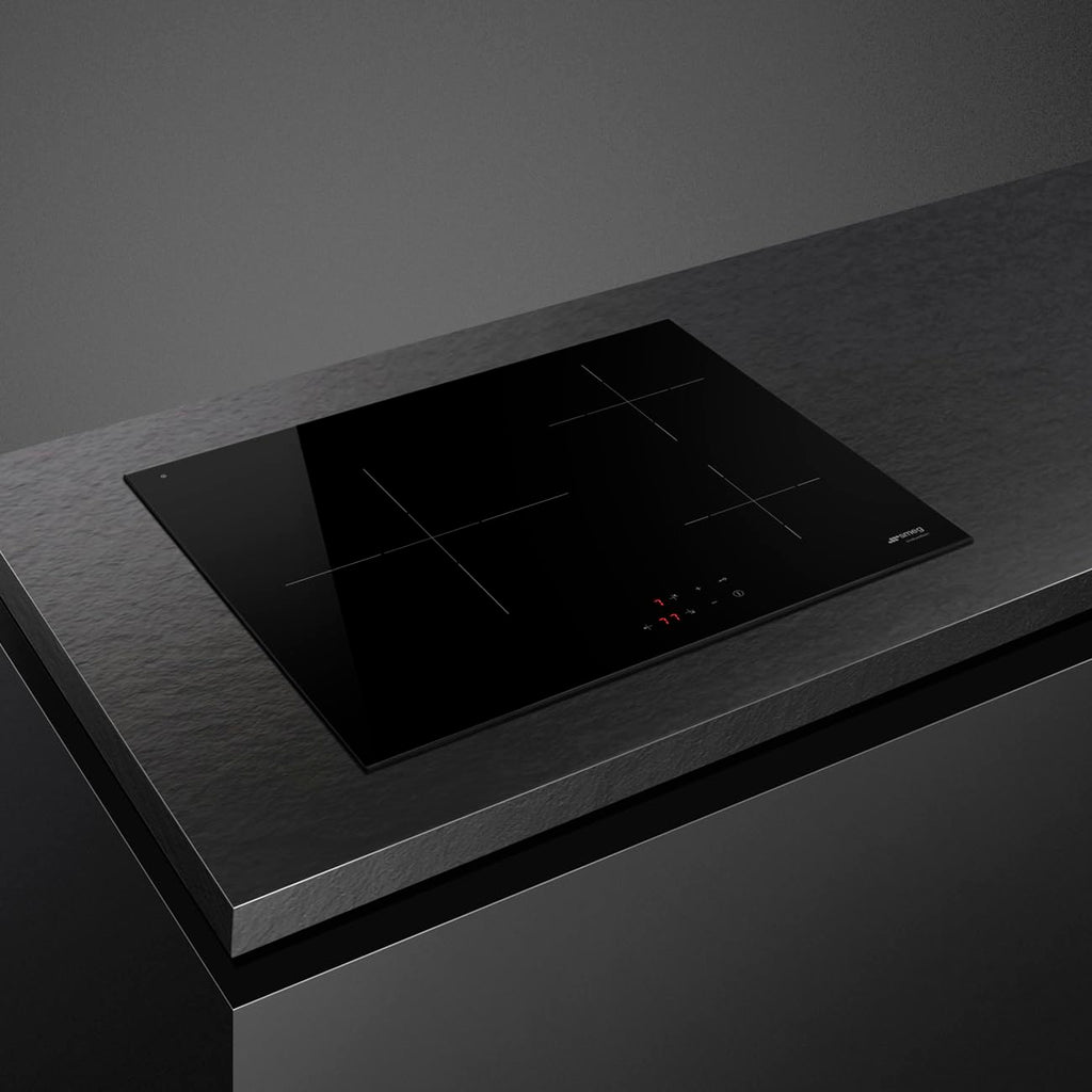 Induction Hob With 3 Heating Zones 7200W 60cm Black