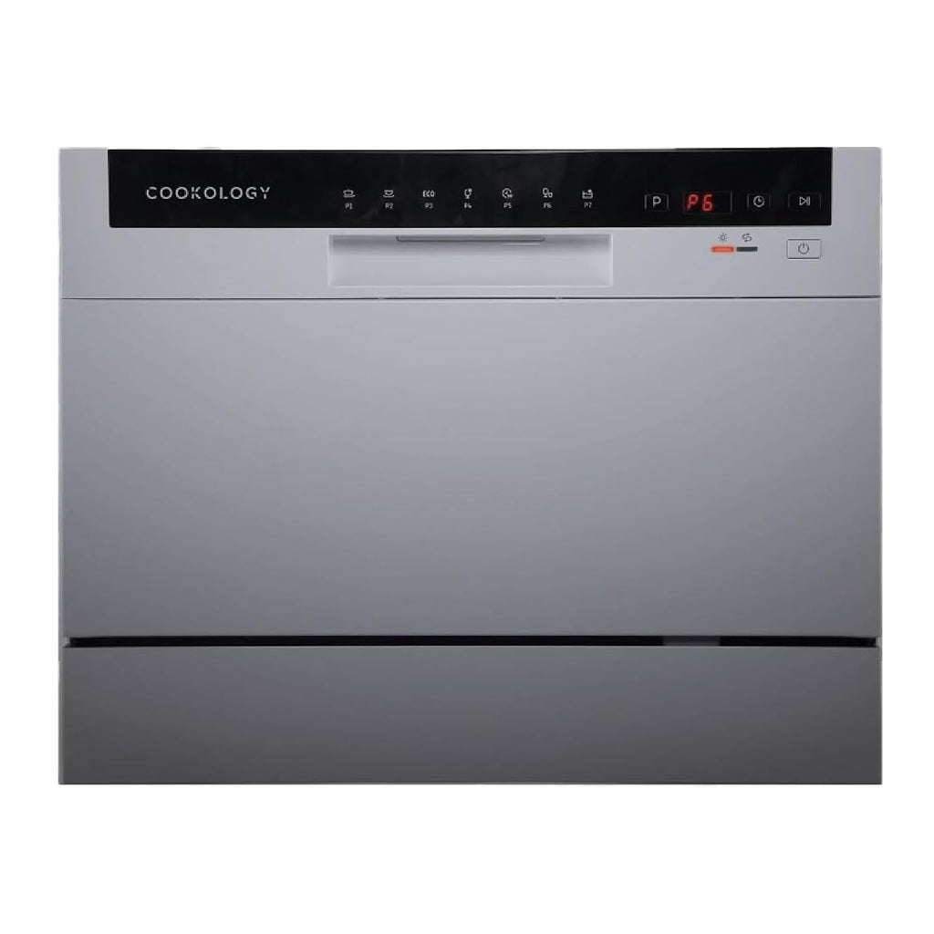 Mini Counter Top Dishwasher 6 Place Settings 7 Cycles White