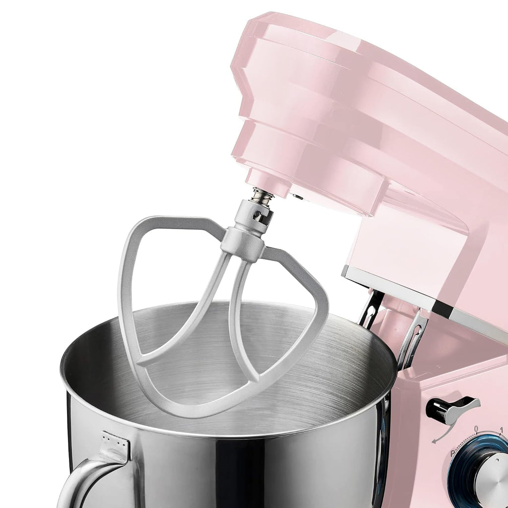 Stand Mixer 1200W 7L Stainless Steel Bowl 6 Speeds Pulse Pink
