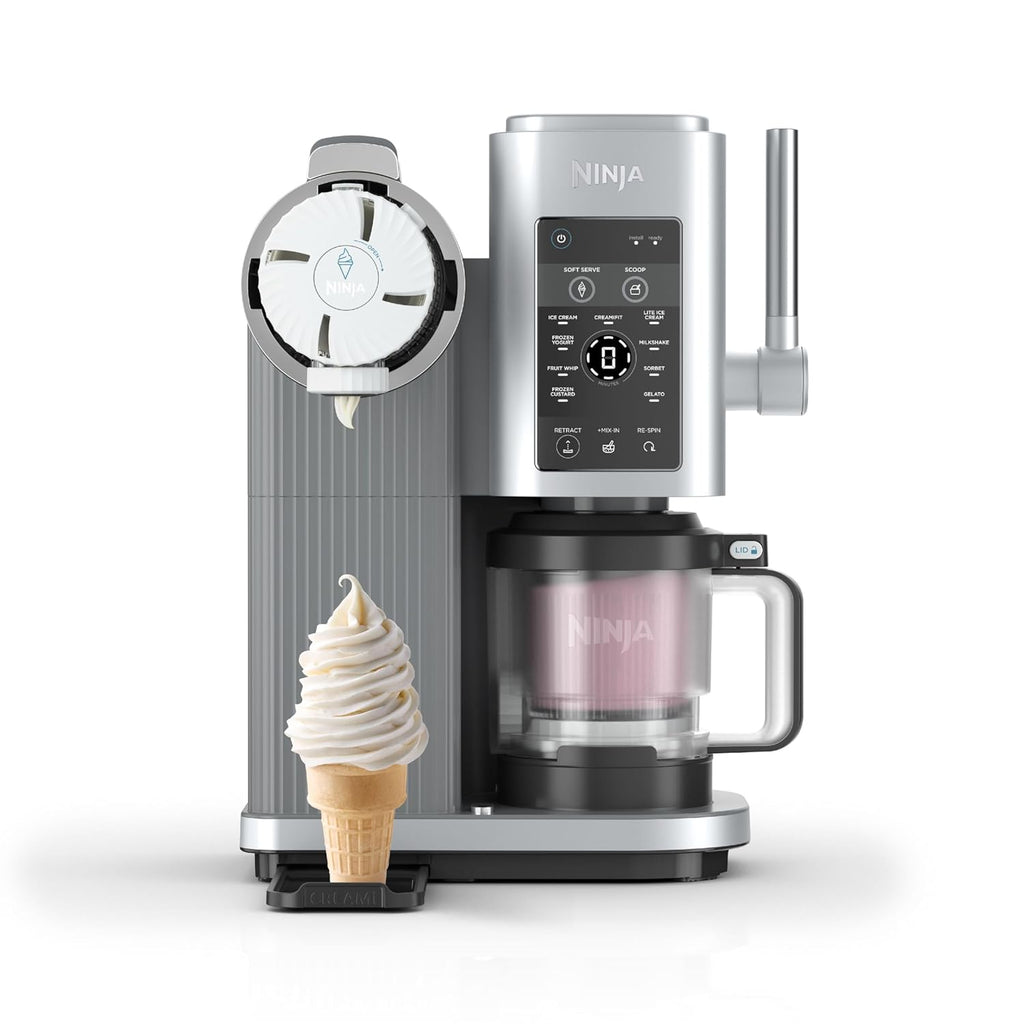 Ice Cream Maker 13 Functions 2x 480ml Tubs Soft Serve Platinum