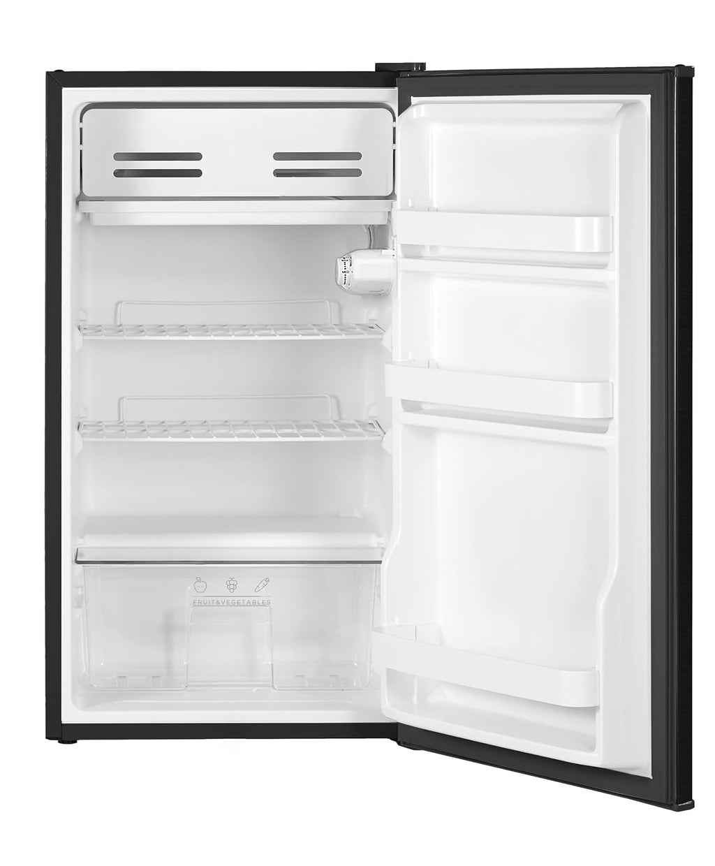 Freestanding Under Counter Fridge 93L Reversible Door Black