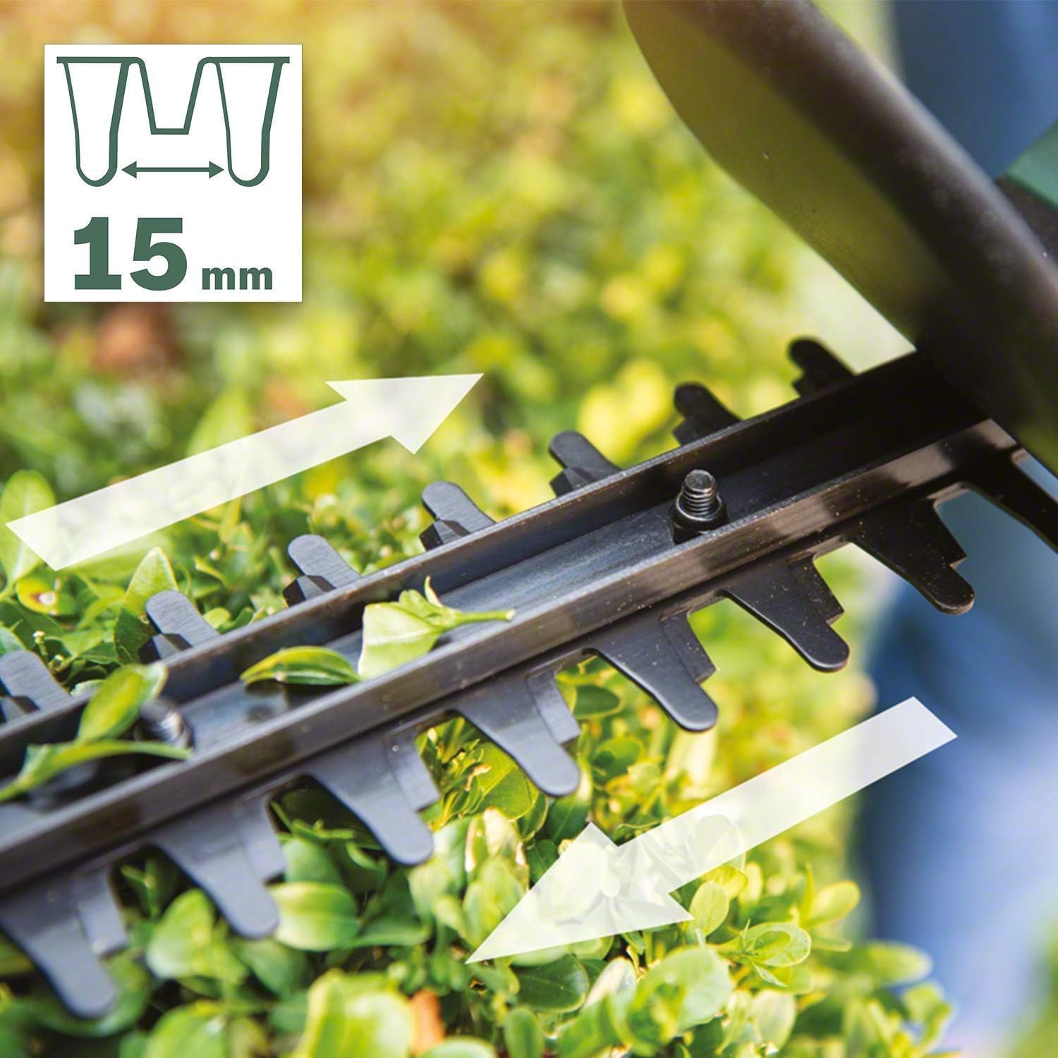 Cordless Hedge Trimmer 45cm 18V 2.0Ah Anti-Blocking System
