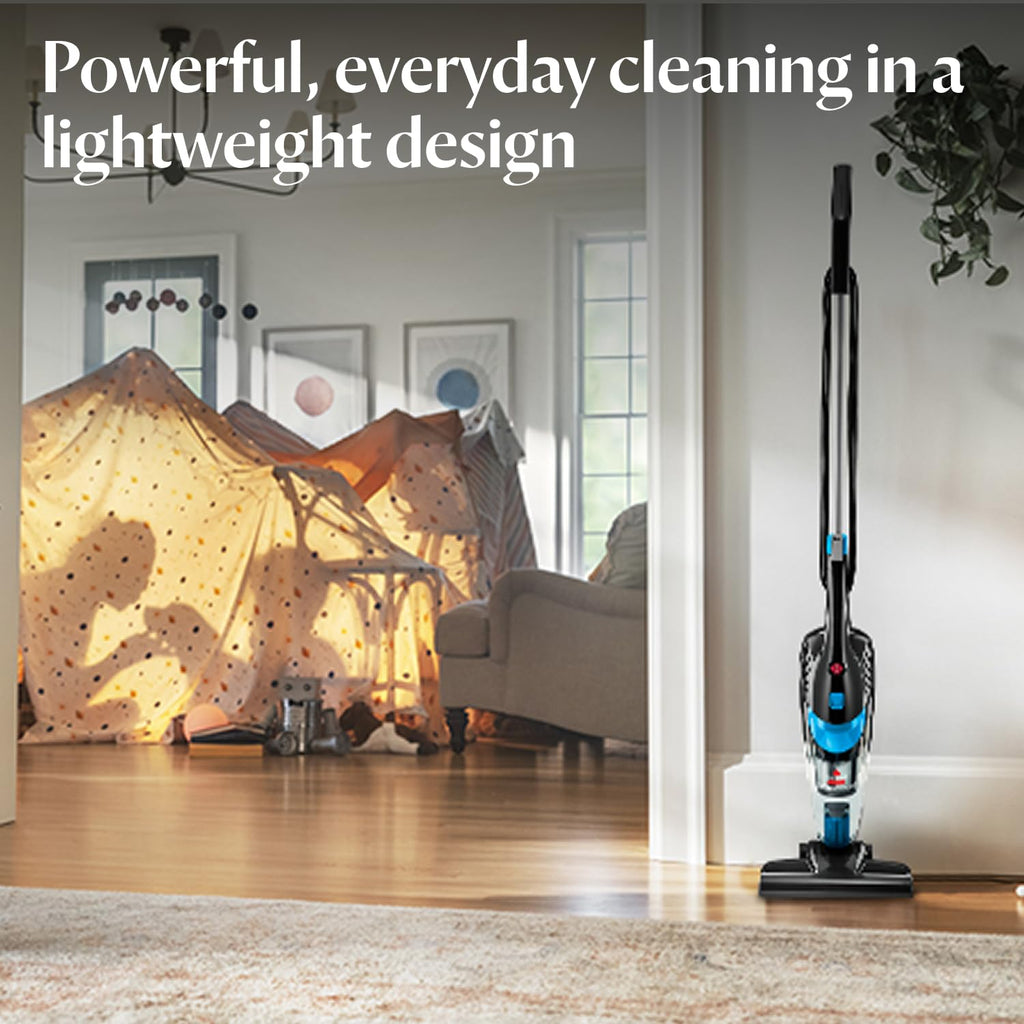 2-in-1 Bagless Vacuum Cleaner Lightweight Corded Cyclonic Filtration