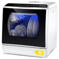 Table Top Dishwasher 6 Programs Touch Control Auto-Drying Baby Care Fruit Wash White