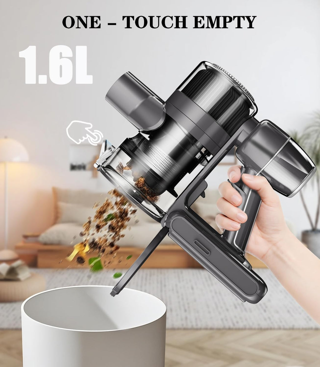 Stick Vacuum 350W 2500mAh 60 Min Runtime Anti-Tangle Grey