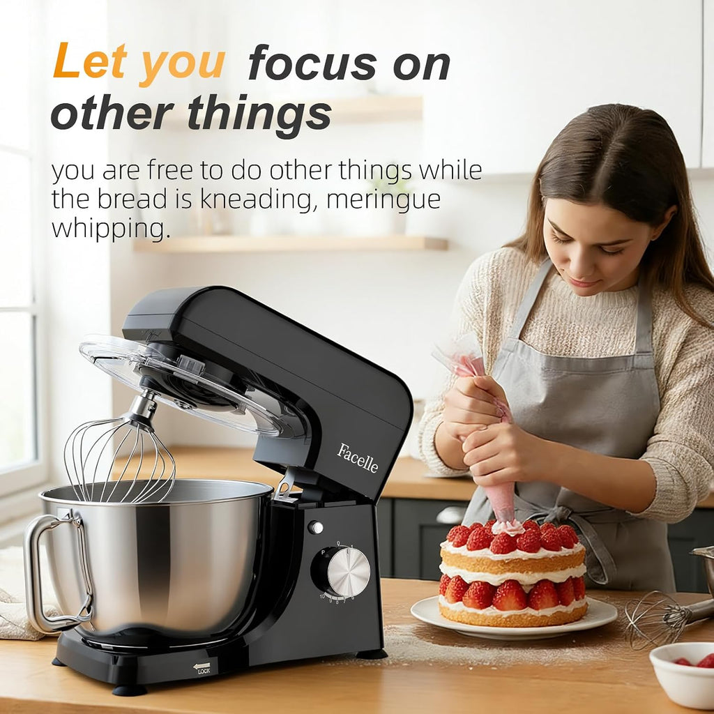 Stand Mixer 5.5L 1500W 10 Speed Pulse Black