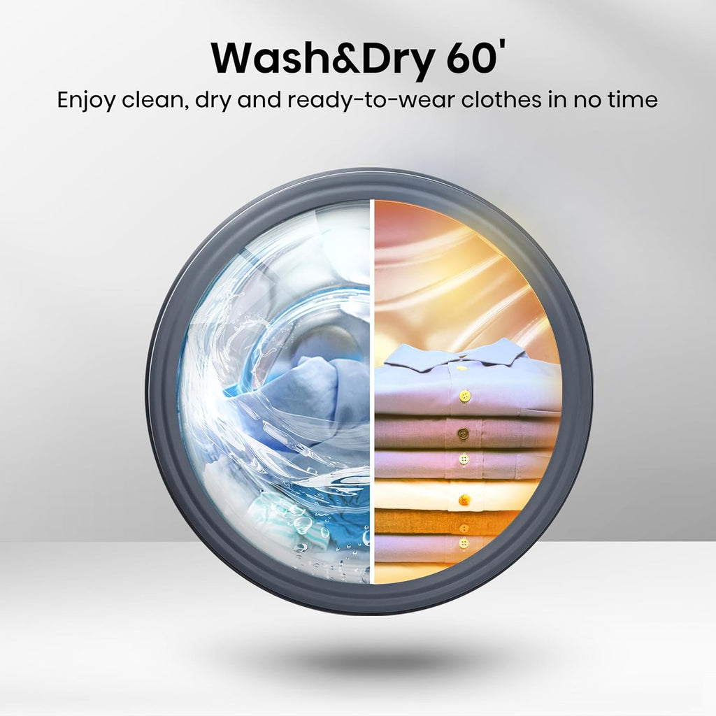 Freestanding Washer Dryer 10.5Kg Wash 6Kg Dry 1400Rpm Black