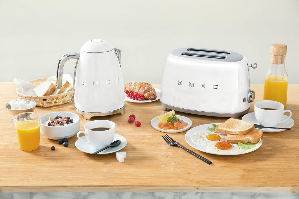 2-Slice Toaster 950W 6 Browning Levels Retro White