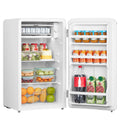 Under Counter Fridge 93L Retro Chiller Box Adjustable Thermostat White
