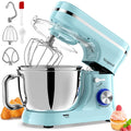Stand Mixer 4.5L+5L Bowls 8-Speed 1000W Tilt-Head Blue