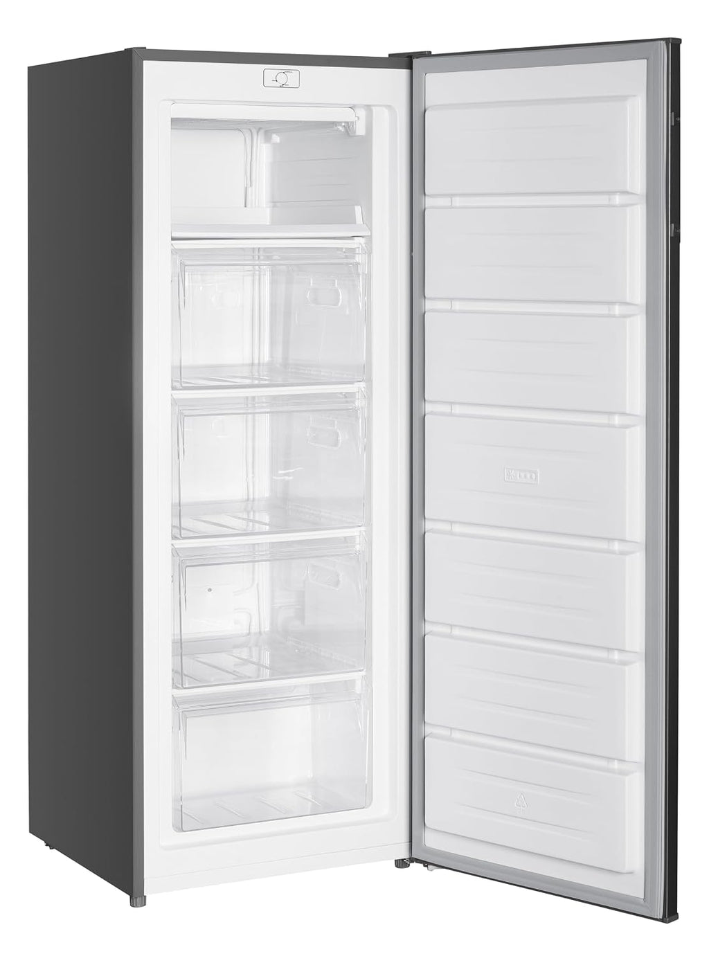 Fridge Freezer 50/50 Split Adjustable Shelves Salad Crisper White