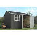 Garden Storage Shed 10 X 8 Ft Anthracite Metal Apex Roof