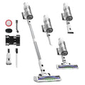 Cordless Stick Vacuum Cleaner 580W 48KPa Suction 65 Min White