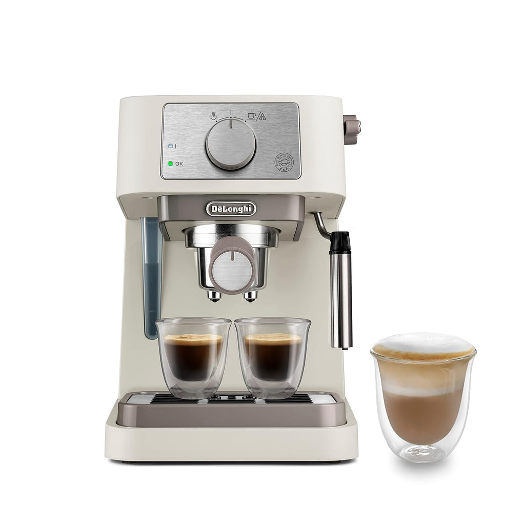 Pump Espresso Coffee Machine 15 Bar 1L Stainless Steel Black