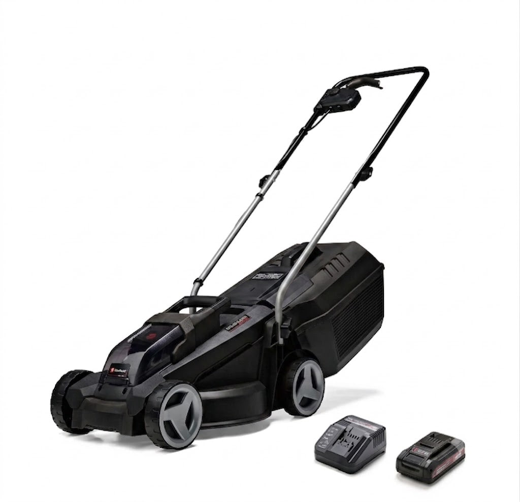 Cordless Lawn Mower 30cm 18V Brushless Motor Red Black