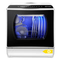 Mini Table Top Dishwasher 6 Programs Countertop Portable Dual Water Supply Baby Care Mode