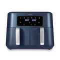 Vortx 8.5L Dual Basket Air Fryer With Dual Cook Function 2400W Midnight Blue Chrome