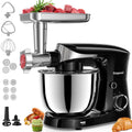 Stand Mixer 1500W 5.5L Tilt-Head 10 Speeds Stainless Steel Bowl Black