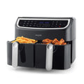 Dual Air Fryer 8.2L 12 Presets Sync & Match Cook Black