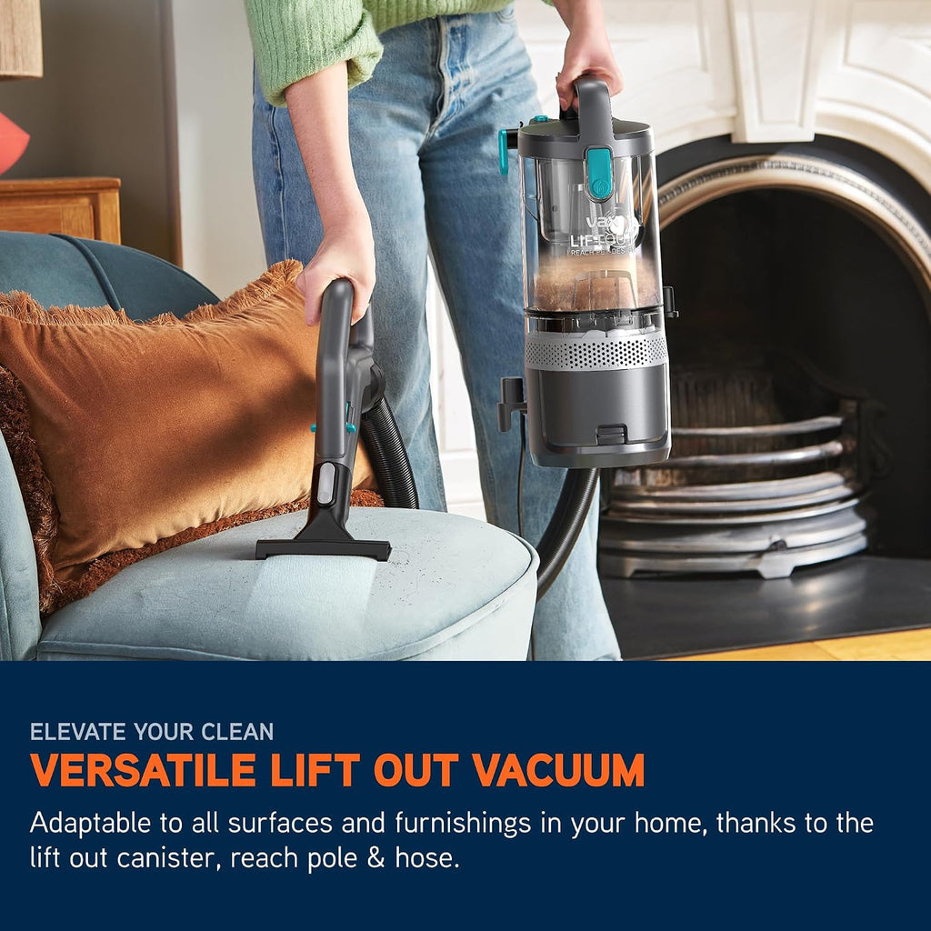 Upright Bagless Vacuum Cleaner 600W 2L HEPA Filter Graphite/Teal