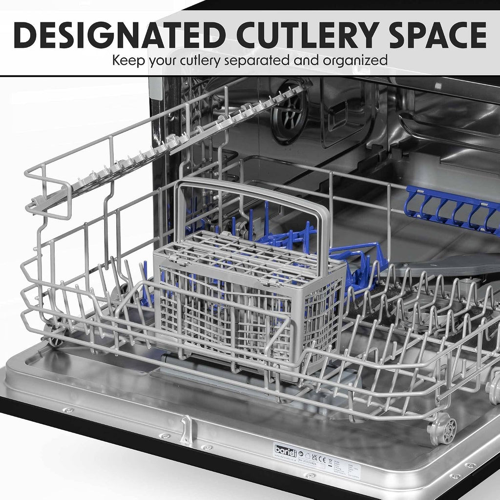 Table Top Dishwasher 6 Place Settings 6 Programmes Black