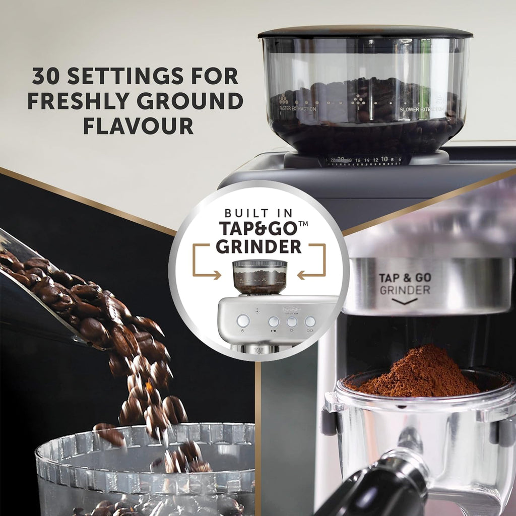 Espresso Machine 2.8L 15 Bar Integrated Grinder Stainless Steel