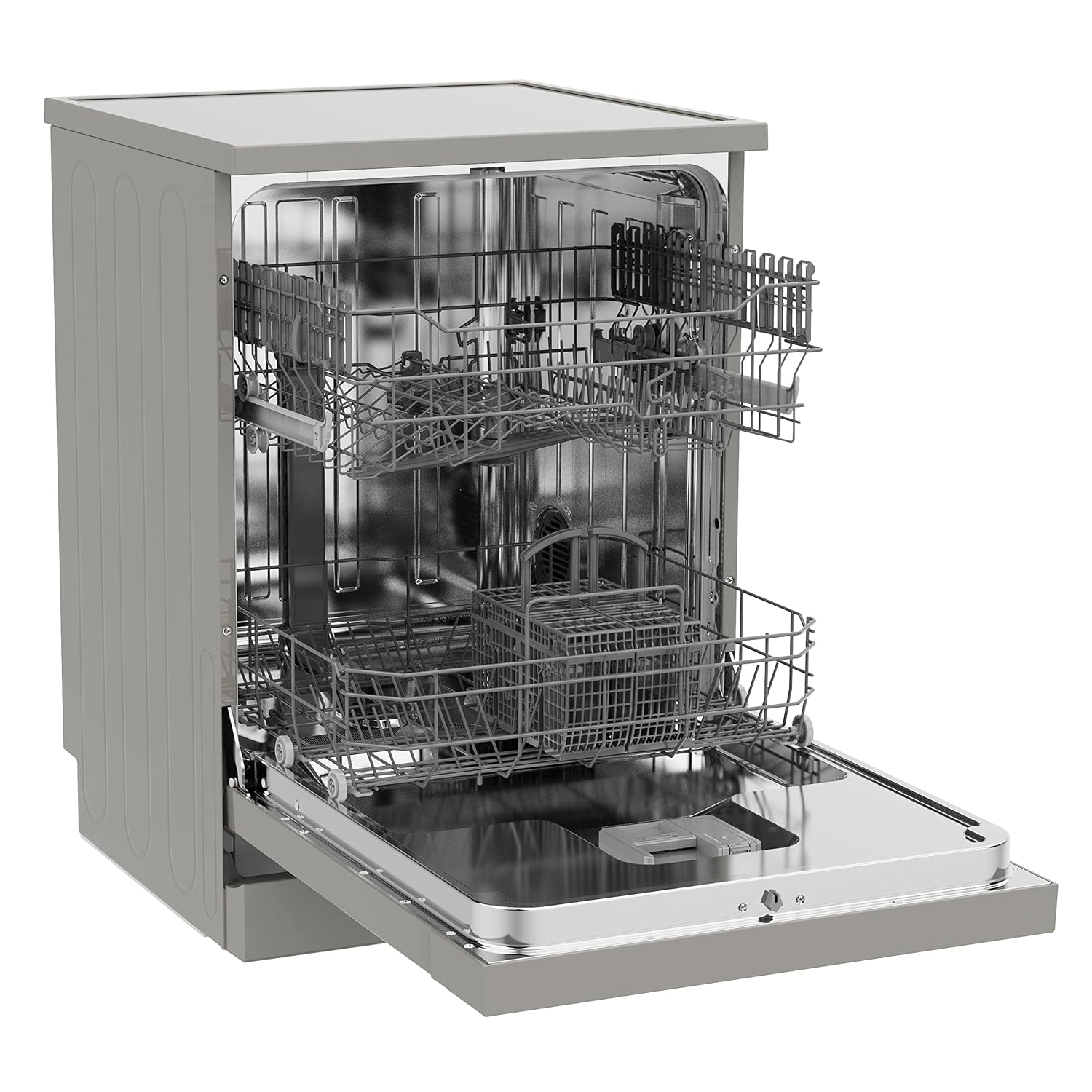 Freestanding Dishwasher 13 Place Settings 6 Programs 47dB Silver