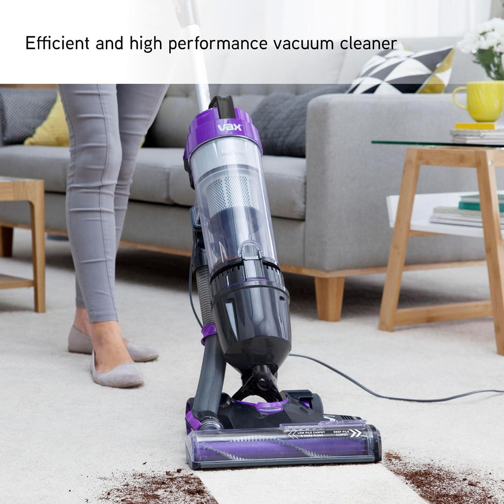 Upright Vacuum Cleaner 820W Bagless Multi-Cyclonic Lightweight Purple