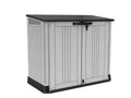 Outdoor Garden Storage Shed 880L Top And Front Opening Light Grey